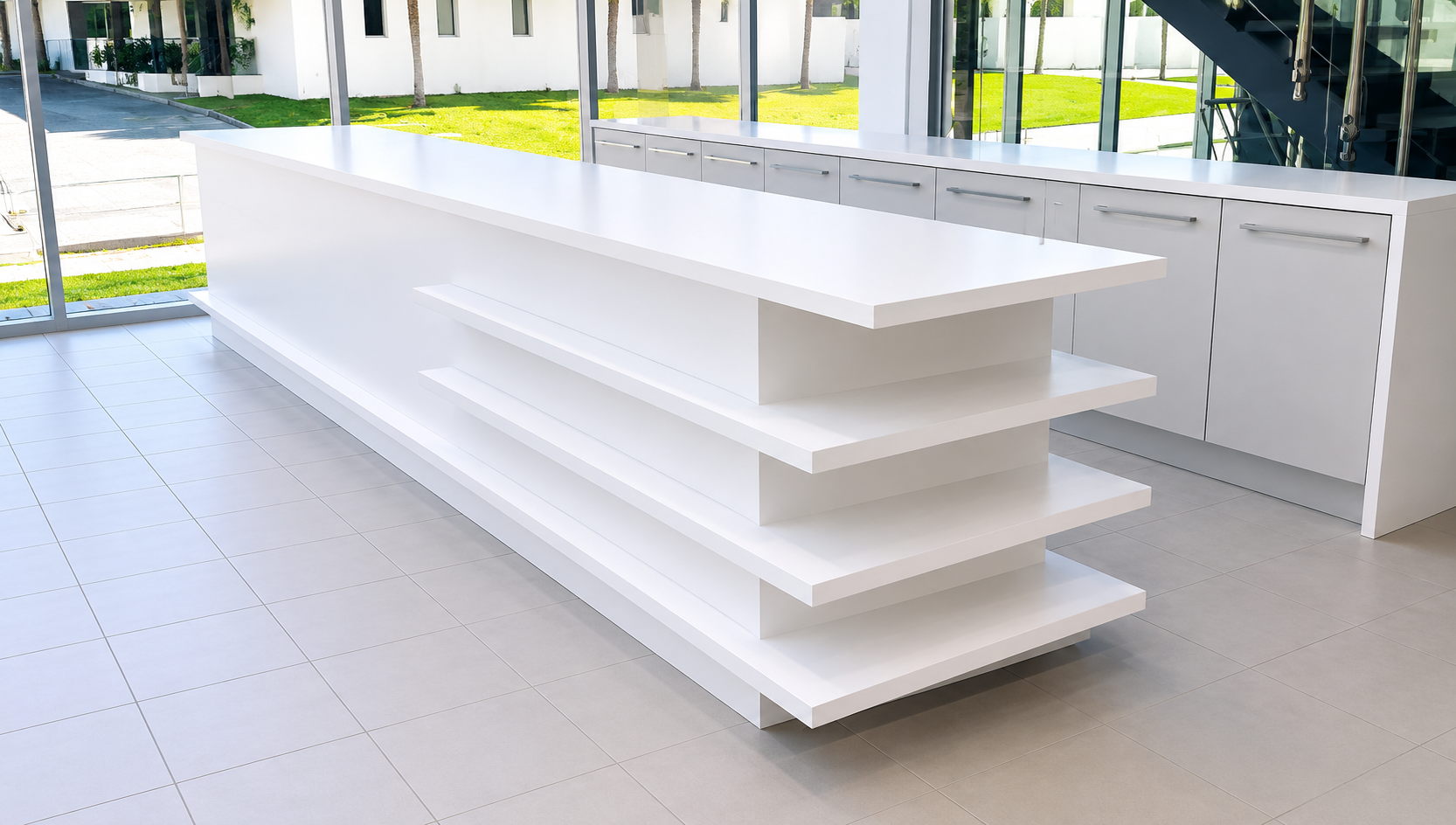 Front Desk with Shelves Front Desk with Shelves