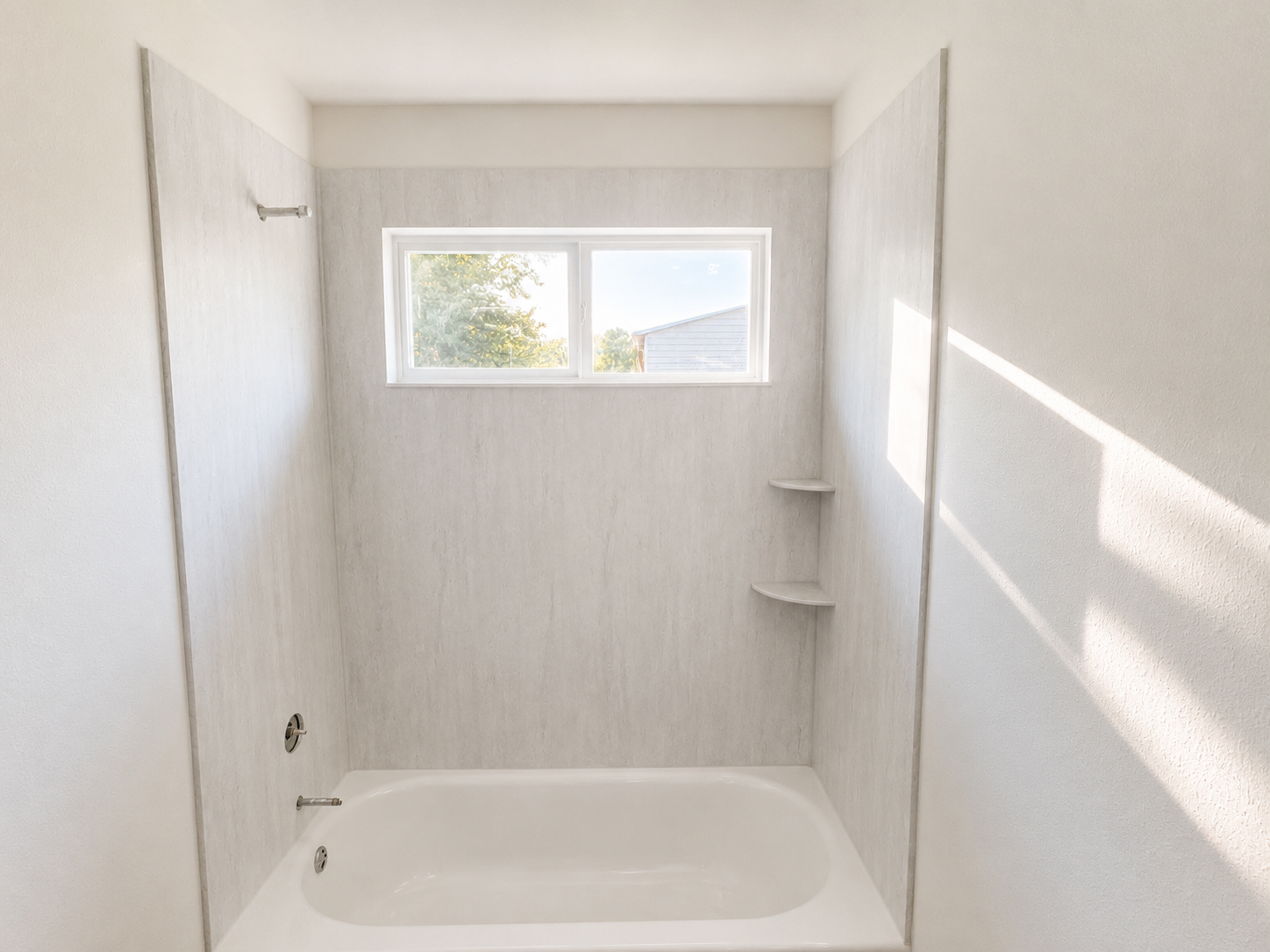Shower Walls, Window, and Shelves Shower Walls, Window, and Shelves